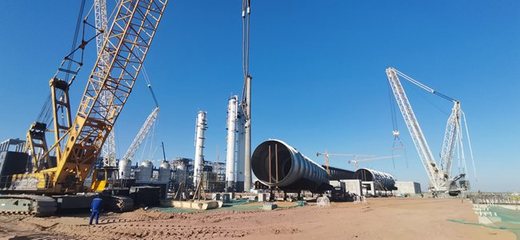 榆林經開區 榆能化學材料乙二醇項目建設進入施工建設“快車道”，防腐保溫工程全面展開